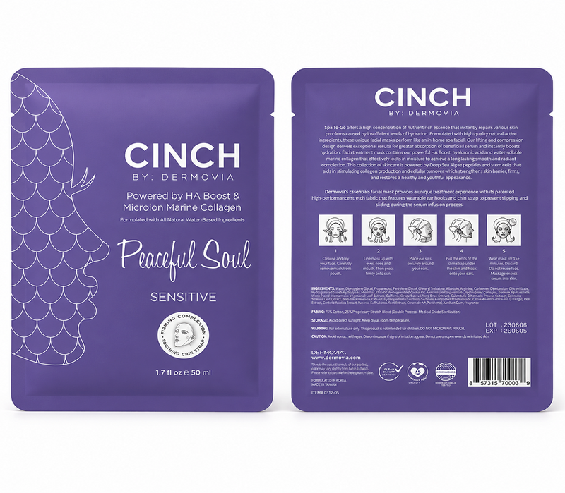 HA Boost & Microion Marine Collagen Sheet Mask / Peaceful Soul
