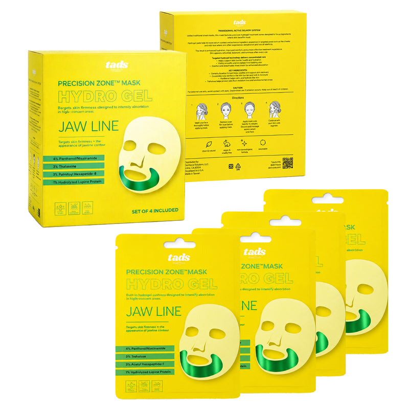 Hydro Gel PRECISION ZONE™ MASK / Jaw-Line / Box Set of 4